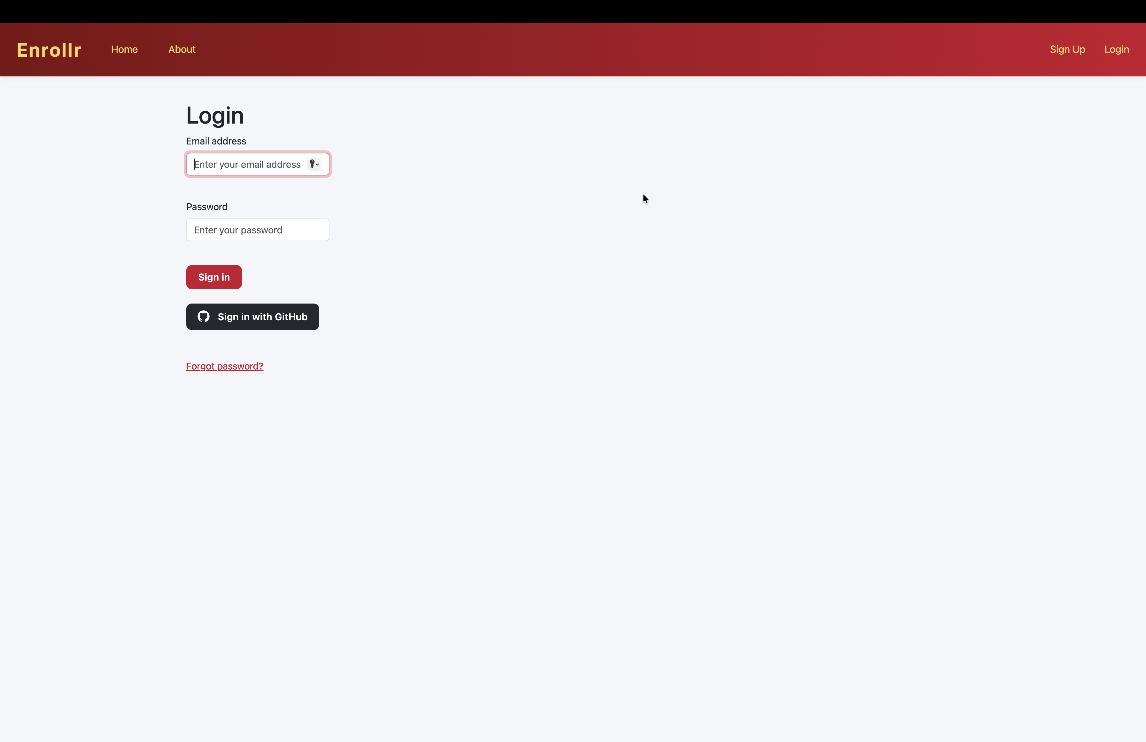 GitHub OAuth authentication